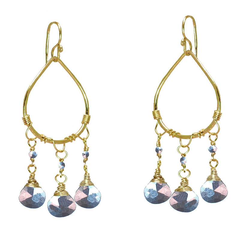 Gold-Plated Hoop Earrings - ClickThatClicks 