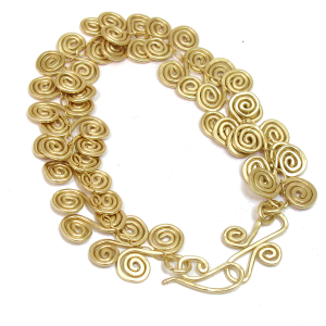 Hammered Curl Shape Bracelet