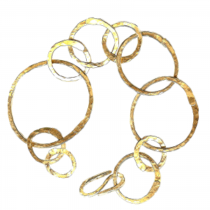 Hammered 12 Gauge Circle Bracelet