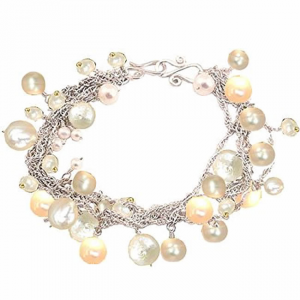 Ivory Pearl Cluster Multi-Strand Bracele