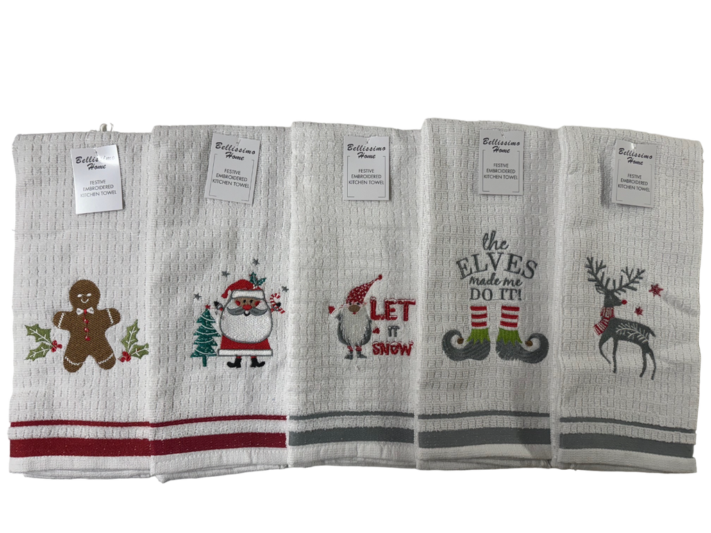 Xmas Tea Towels - Pack of 12 - ClickThatClicks 