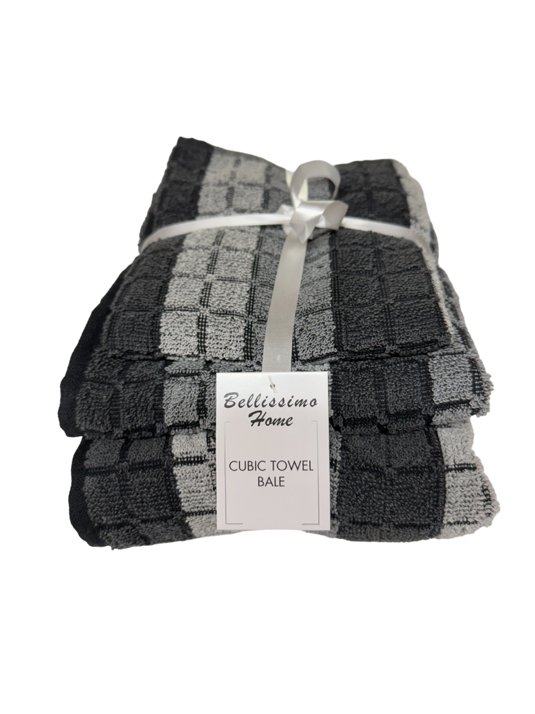 Luxury 3-Piece Cubic Towel Bale - ClickThatClicks 