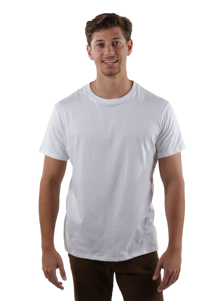 Men’s SUPIMA® Cotton Crew Neck T-Shirt – Surfboard Crossing Graphic - ClickThatClicks 