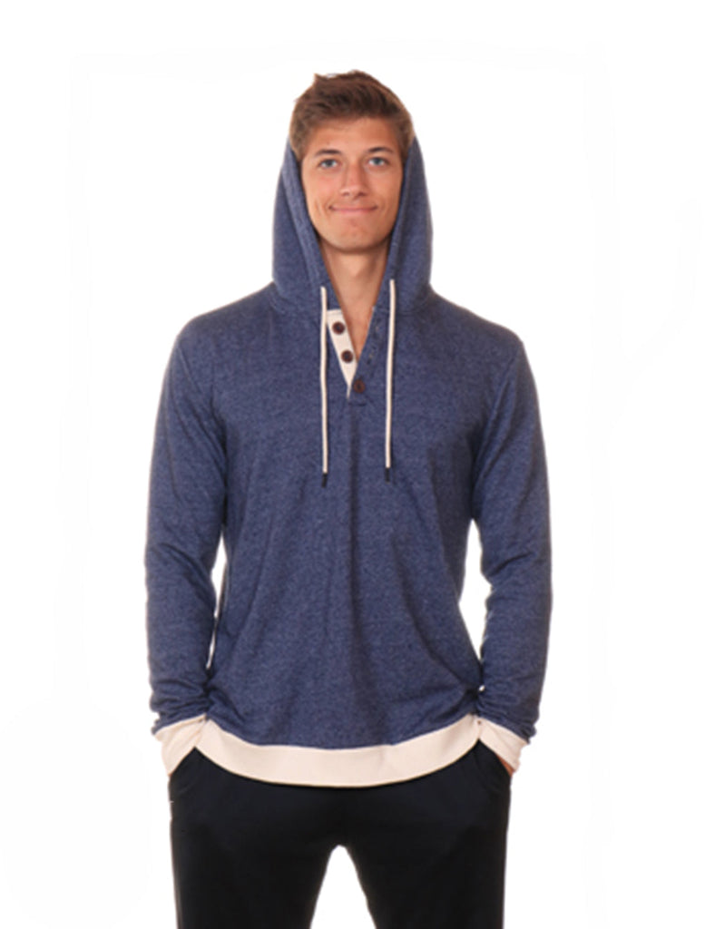 Mock Twist Fleece Hoodie – Blue Coast Edition - ClickThatClicks 