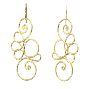 Hammered Swirl Earrings