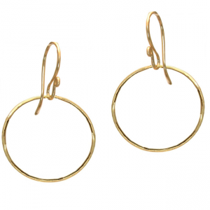 Hammered Circle Earrings