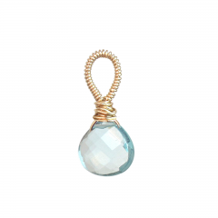 Aquamarine Crystal Pendant – Calming Artisan Gemstone Jewelry