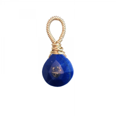 Lapis Teardrop Pendant – Deep Blue Artisan Gemstone Jewelry