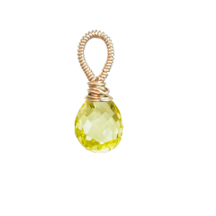 Lemon Quartz Pendant – Bright Artisan Gemstone Jewelry