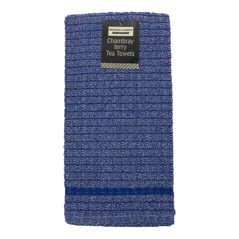 Chambray Terry Tea Towels - Pack of 10 - ClickThatClicks 