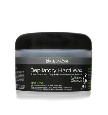 Natural Way Hard Wax – Face & Body Charcoal Formula Microwaveable