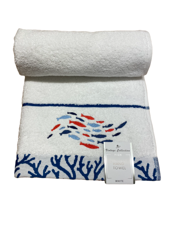 Embroidered Fish Towel Collection - ClickThatClicks 