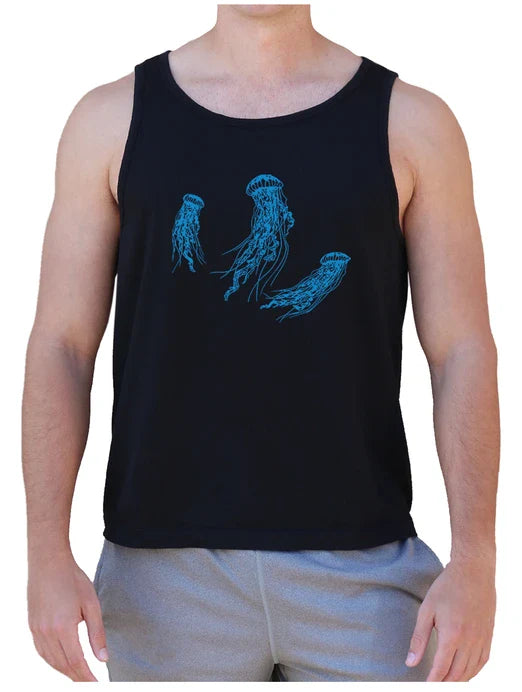 Dancing Jellies Black Tank Top