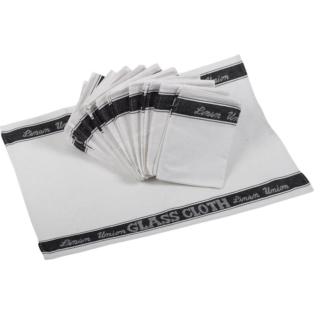 Linen Union Glass Cloths - Pack of 12 - ClickThatClicks 