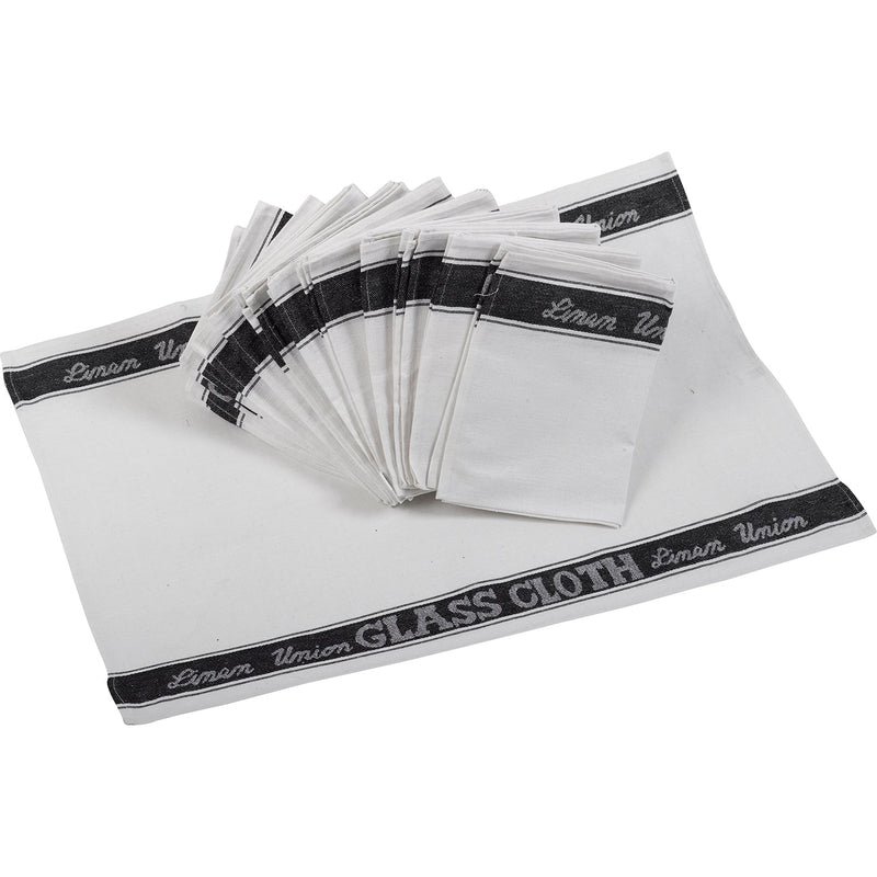 Linen Union Glass Cloths - Pack of 12 - ClickThatClicks 