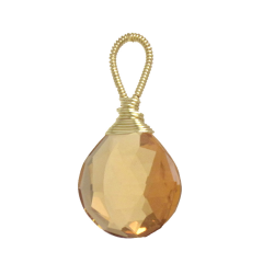 Honey Quartz Pendant – Warm Artisan Gemstone Jewelry
