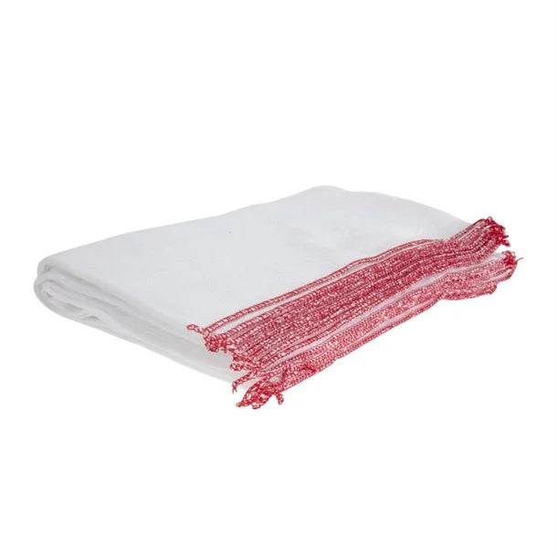 Large Red Edged Dishcloth x 100 - ClickThatClicks 