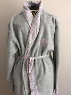 Polar Fleece Check Bath Robe - ClickThatClicks 
